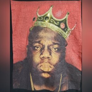 The Notorious B.I.G. Face Crown  Unisex Vintage Tee.